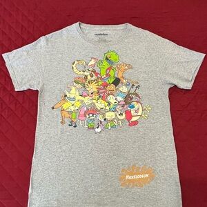 Nickelodeon Grey Multi-Character Rugrats & Friends Graphic Tee
